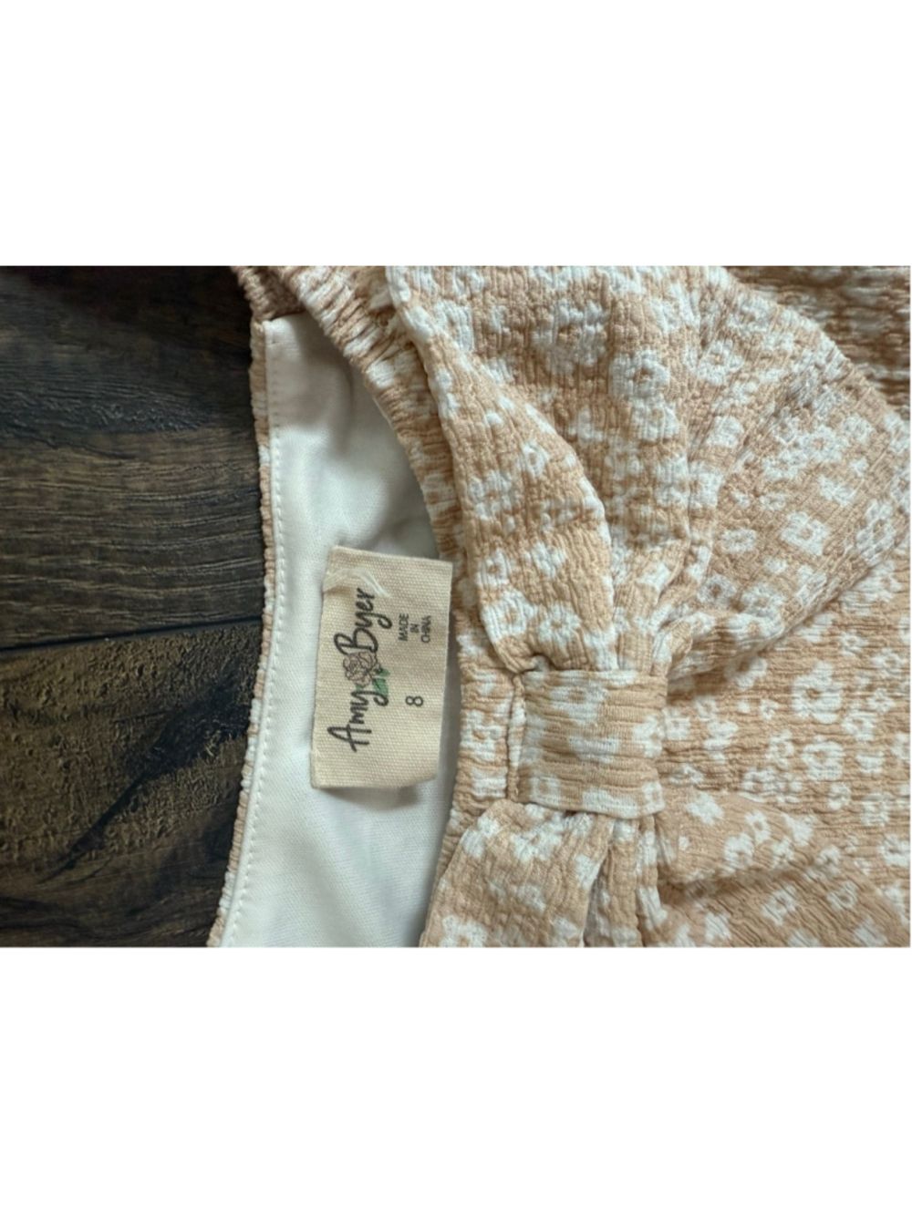 Girl’s Jumper Dress Lot Size 8 Neutral - Picture 5 of 5